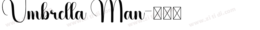 Umbrella Man字体转换